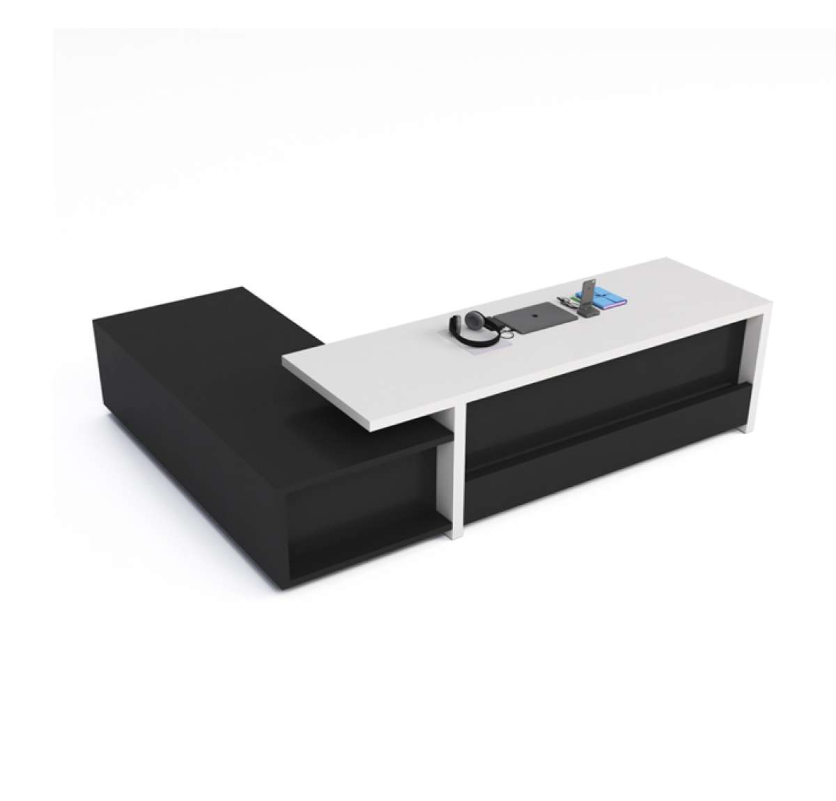 Aero Executive Desk with Side Unit – Multiple Sizes