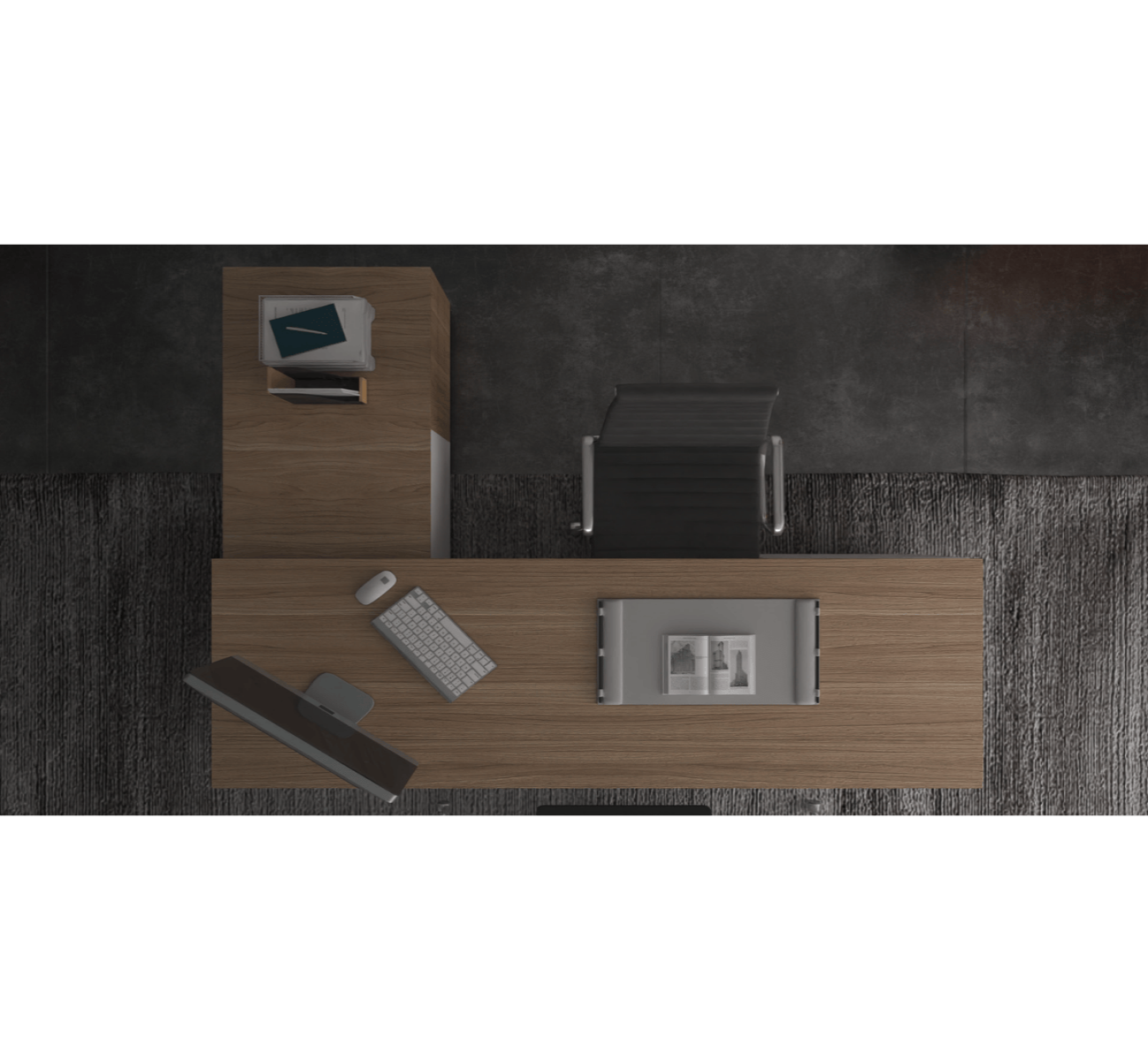 Maven Executive Desk with Side Unit