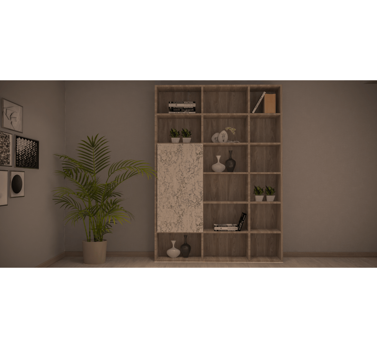 Marble Modern Office Library
