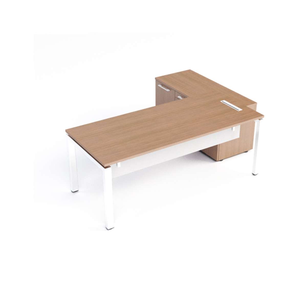 Convertible Executive Desk with Side Unit (180–240 cm)