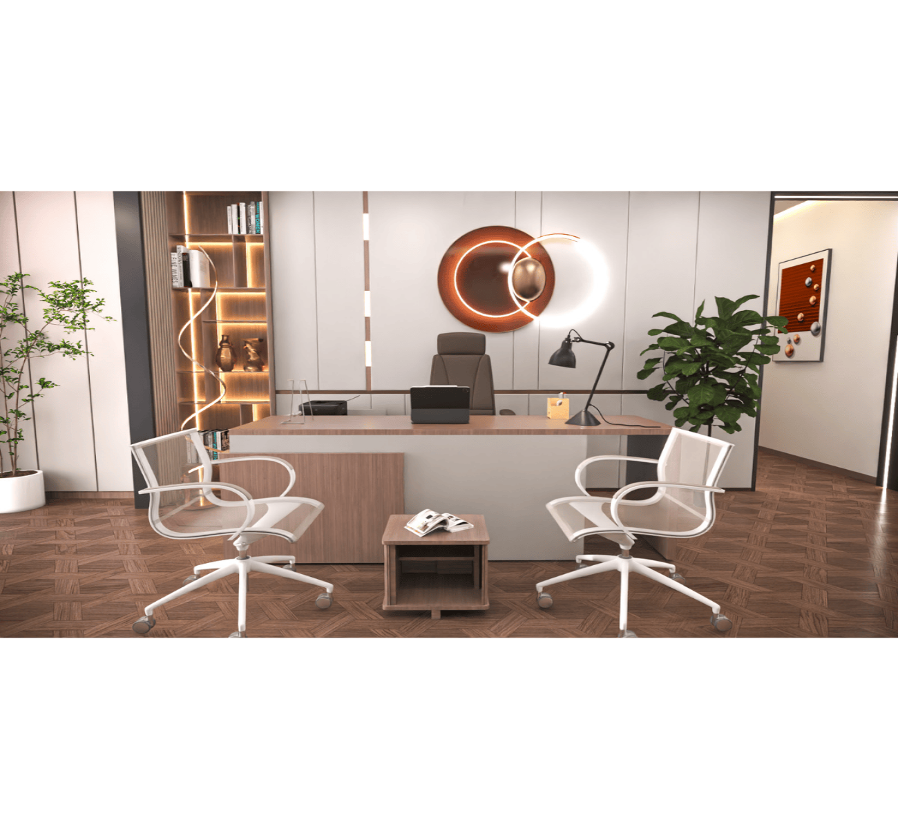 Trends Executive Desk with Side Unit (180–240 cm)