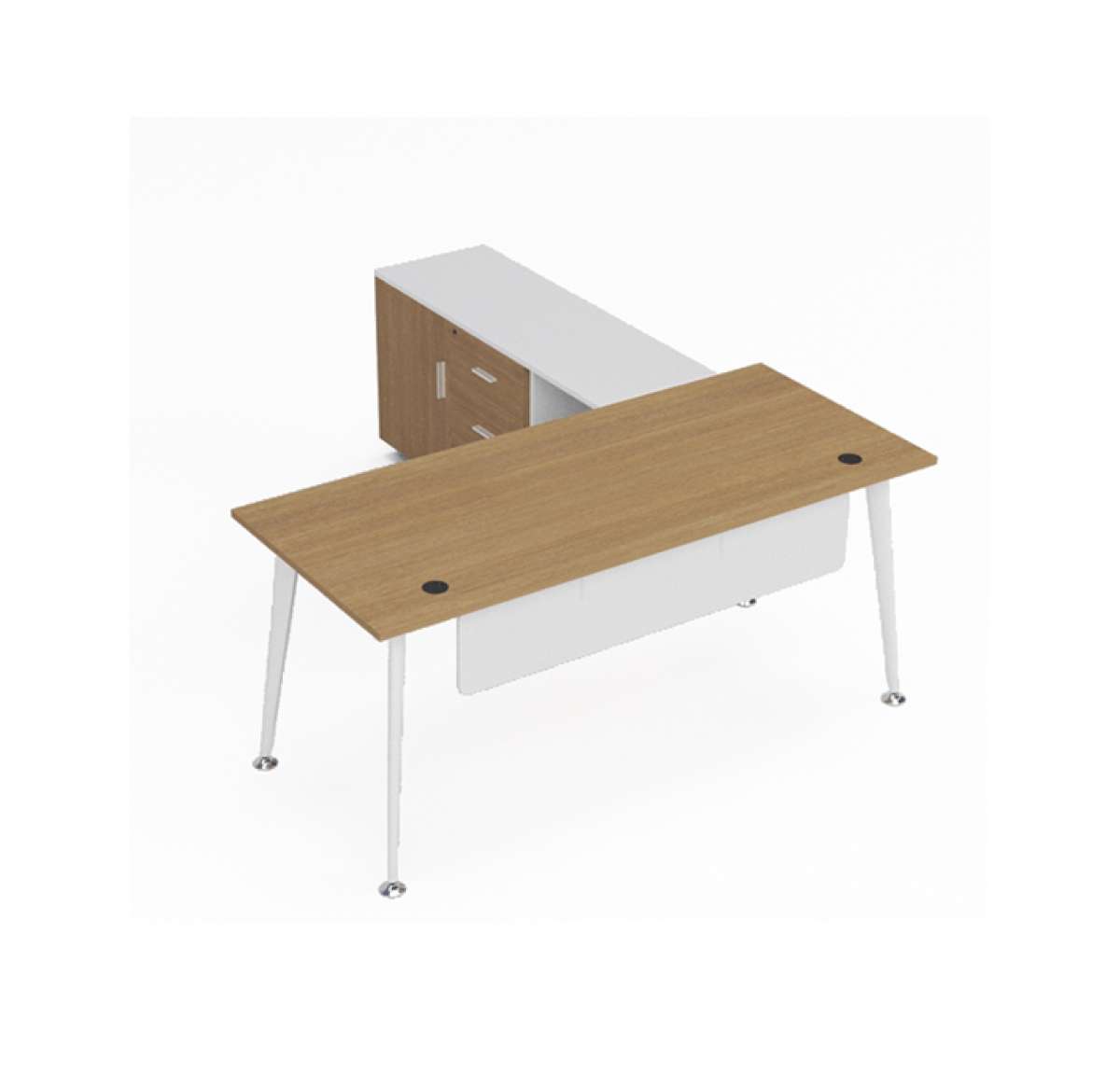 Spark Executive Desk with Side Unit (180–240 cm)