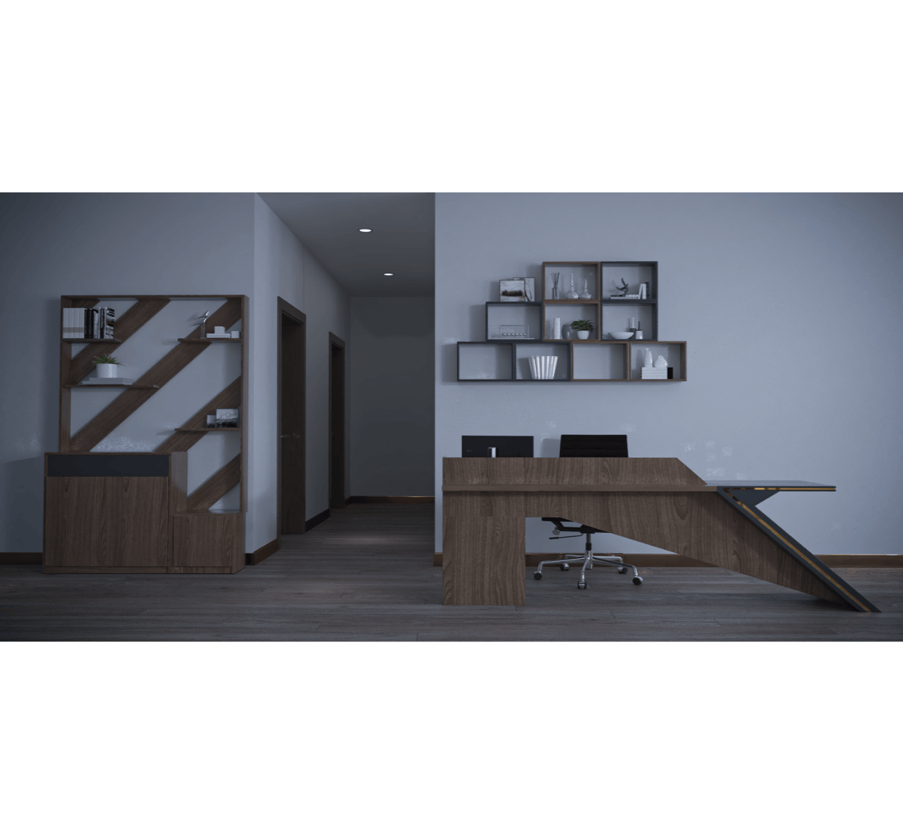 Slopy Modern Office Library