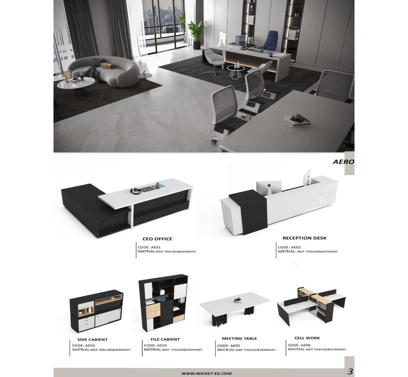 Aero Meeting Table – Multiple Sizes