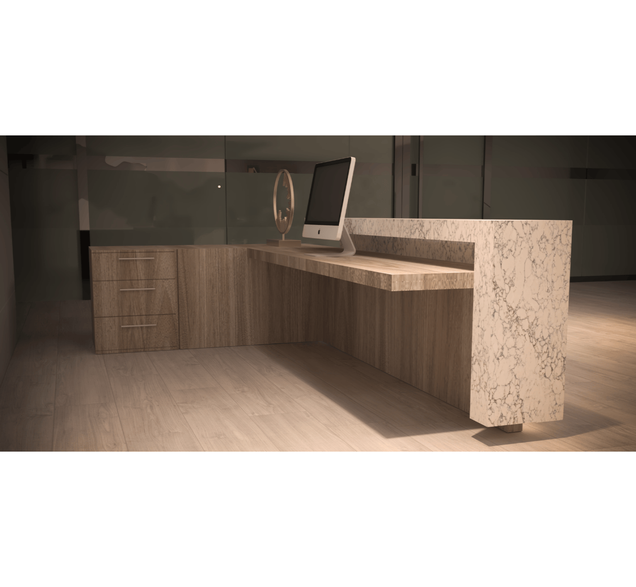 Marble Reception Counter