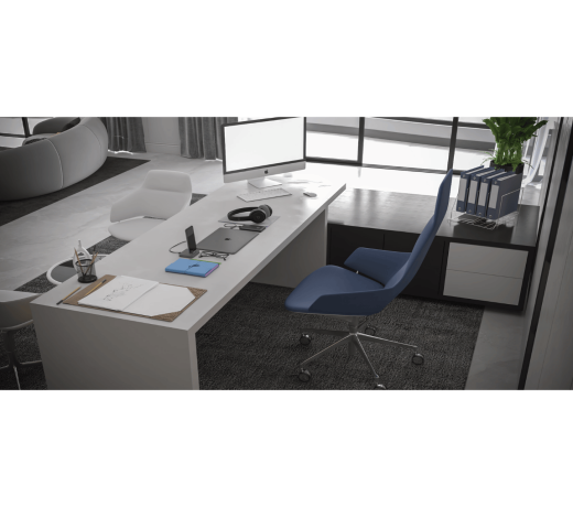 Aero Executive Desk with Side Unit – Multiple Sizes